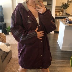 Long Vintage Adidas Track Jacket